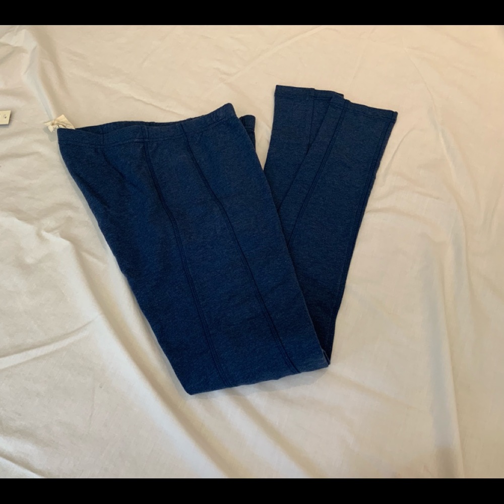 LYNN RITCHIE SILVER LINE DARK BLUE LEGGINGS NWT